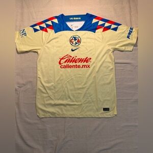 Caliente DX2682-707 Nike Club America 2023-24 Home Men's Size 2XL Soccer Jersey